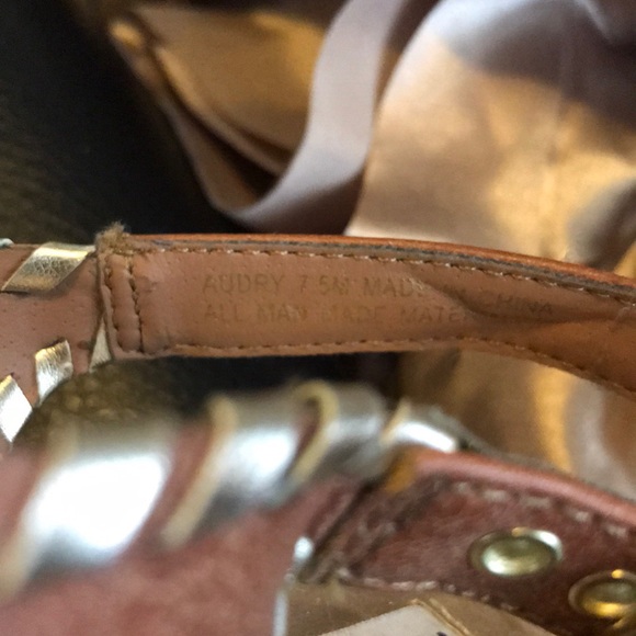 NEW cognac colored leather wedges - Picture 5 of 8